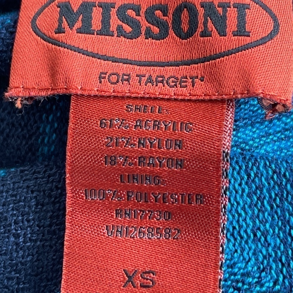 Missoni For Target Chevron Navy Blue V Neck Maxi Dress - Picture 9 of 10